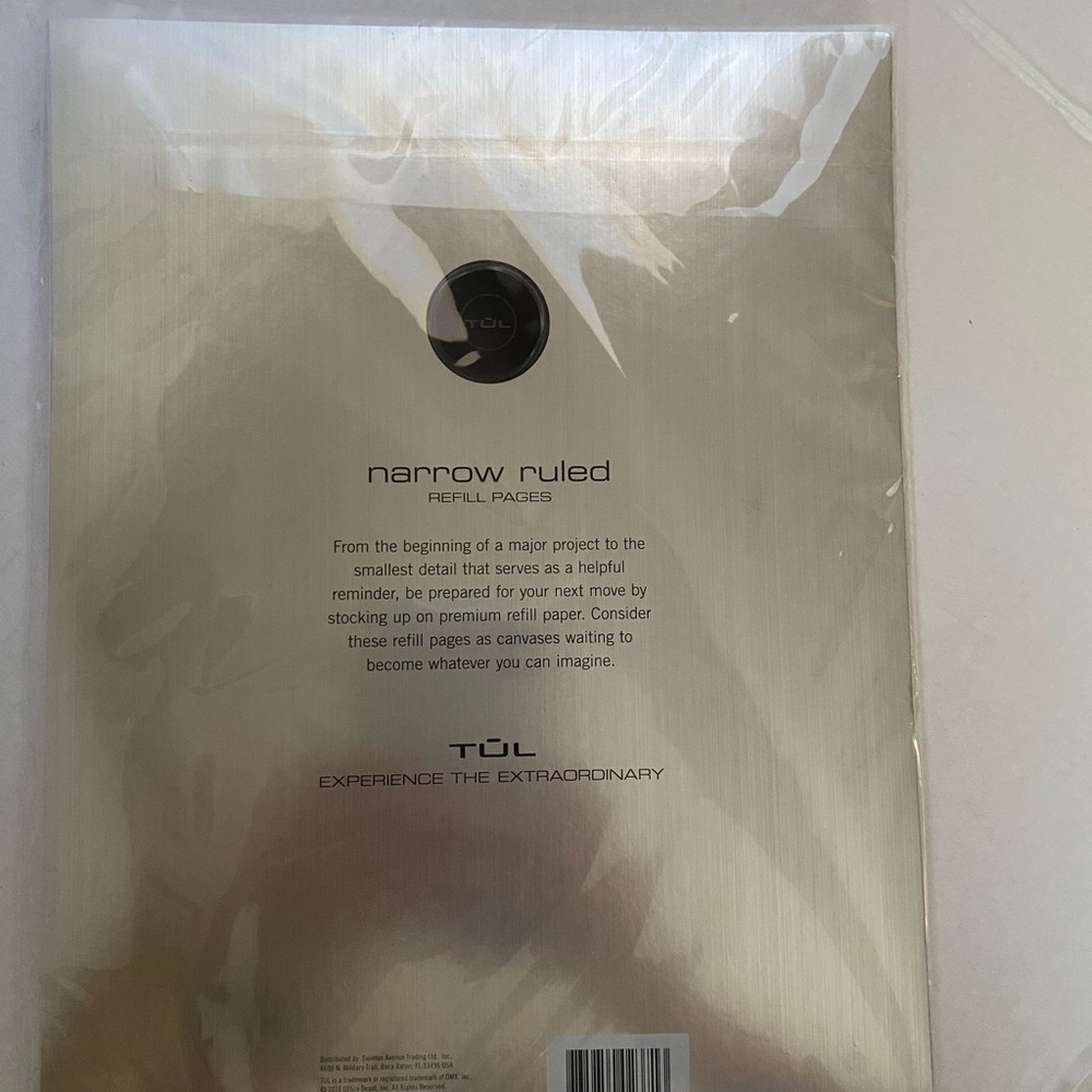 TUL Disc Bound Narrow Ruled Refill Pages Letter Size Premium Paper 50 Sheets New - Picture 9 of 11